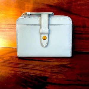 Fossil Fiona Wallet in Aqua Sky